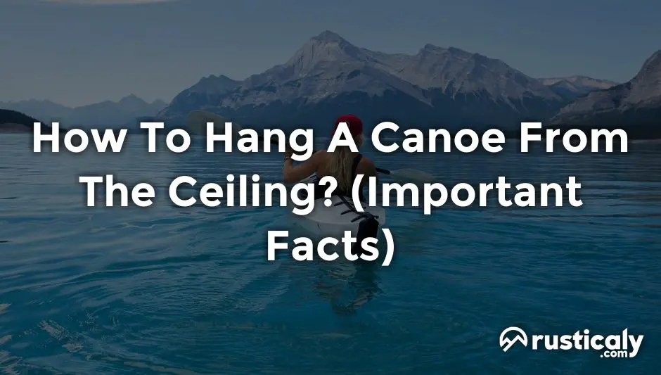 how to hang a canoe from the ceiling