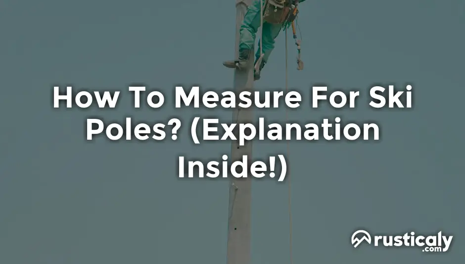 how to measure for ski poles