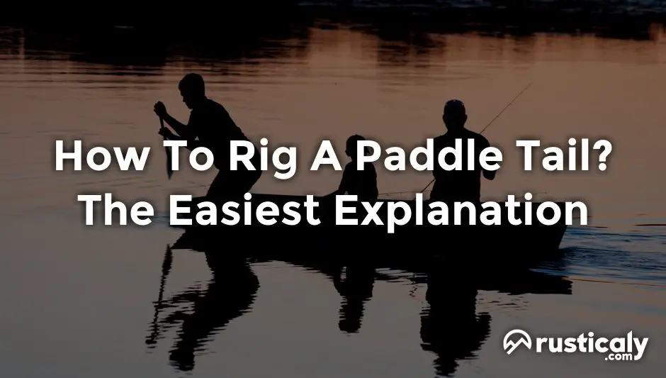 how to rig a paddle tail