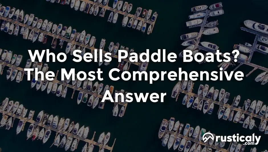 who sells paddle boats