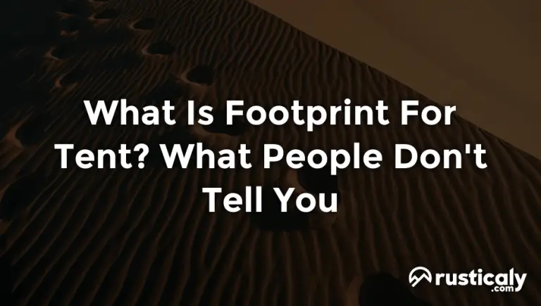 what is footprint for tent