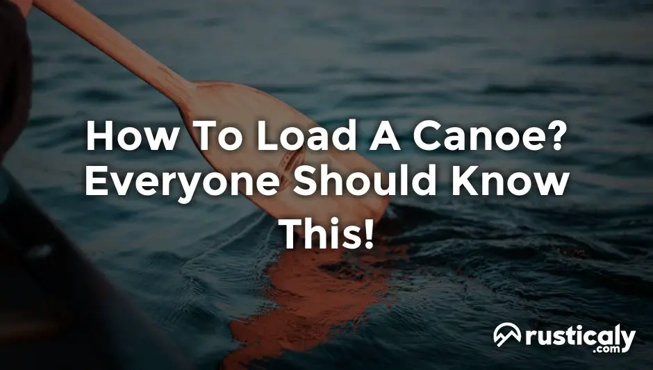 how to load a canoe