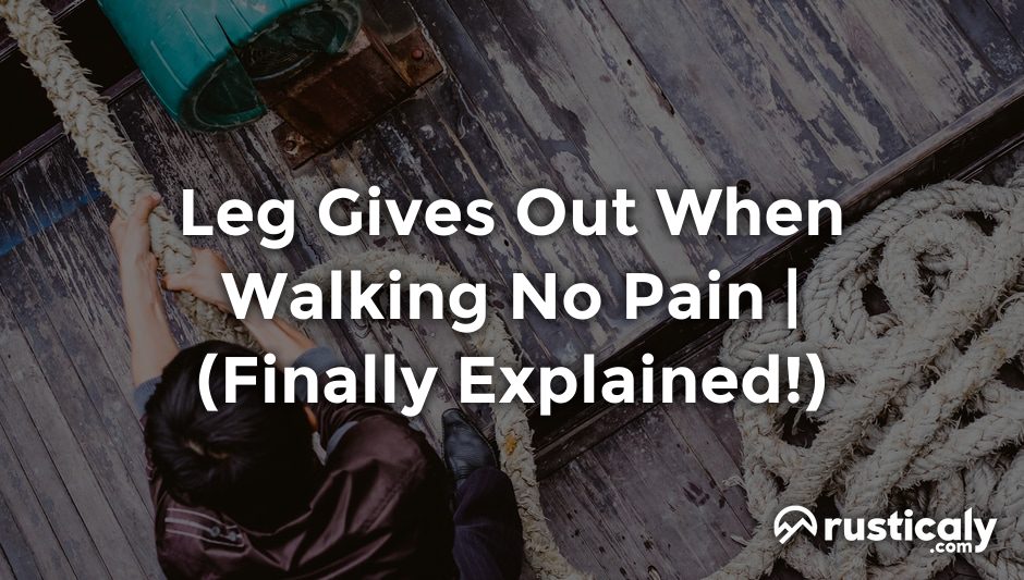 leg gives out when walking no pain