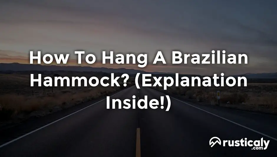how to hang a brazilian hammock