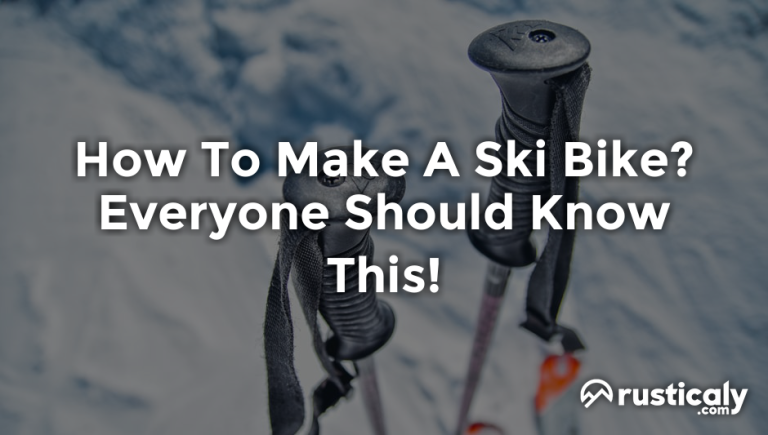 how to make a ski bike