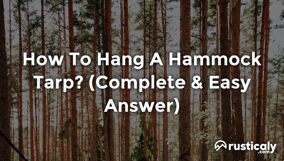 how to hang a hammock tarp