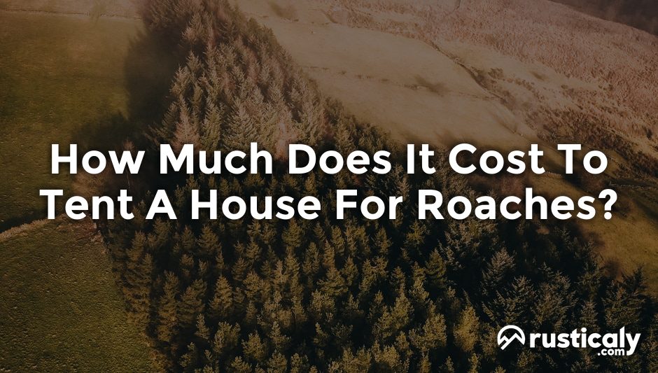 how much does it cost to tent a house for roaches