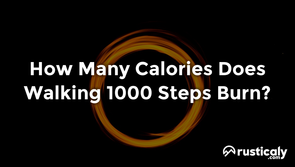 how many calories does walking 1000 steps burn