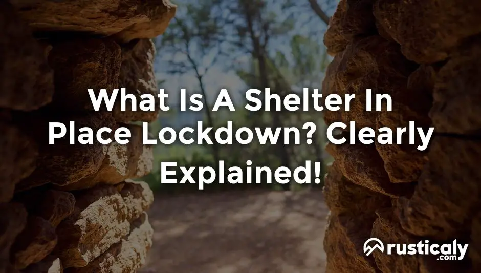 what is a shelter in place lockdown