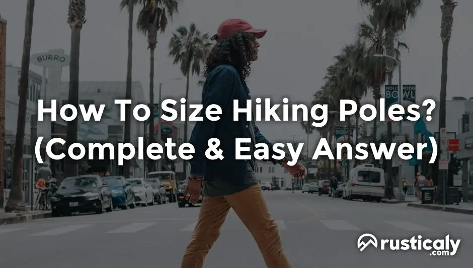 how to size hiking poles