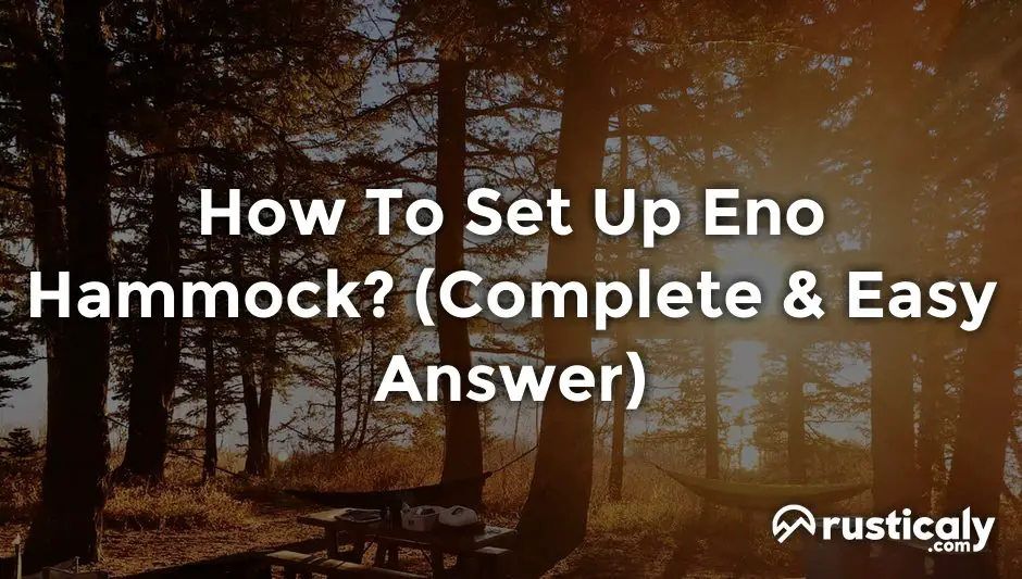 how to set up eno hammock