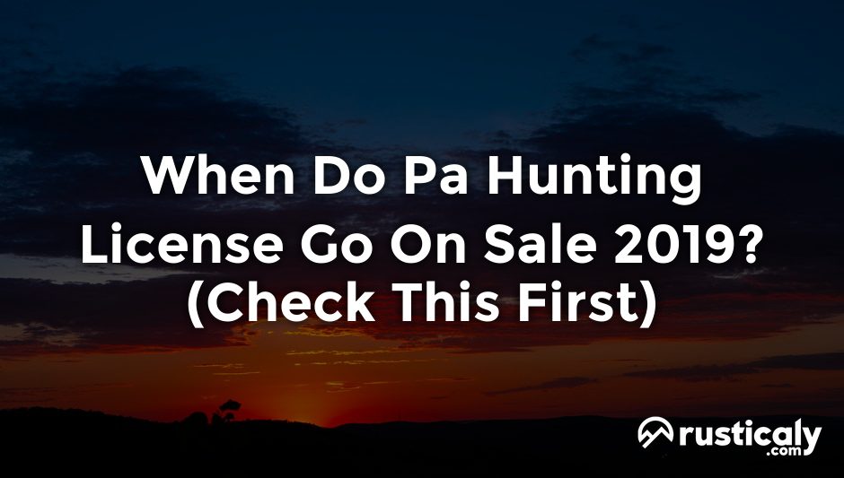 when do pa hunting license go on sale 2019