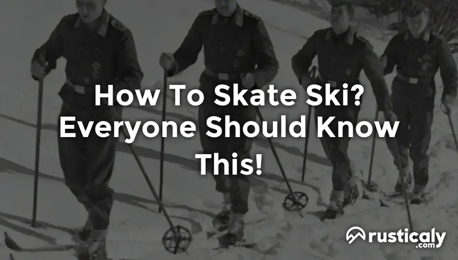 how to skate ski
