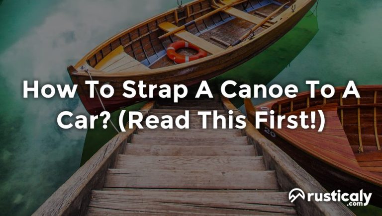 how to strap a canoe to a car