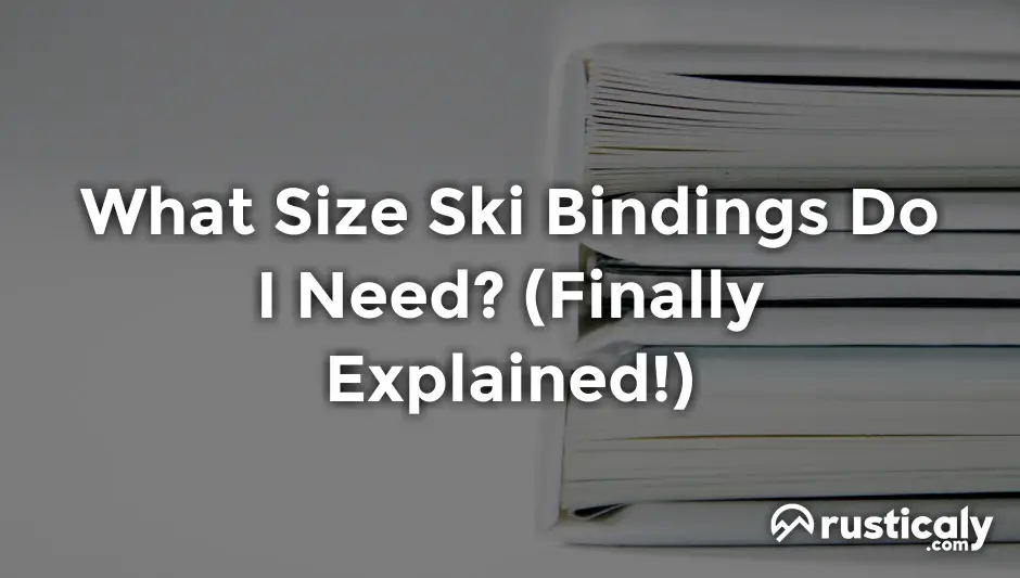 Ski Binding Size Chart Mm