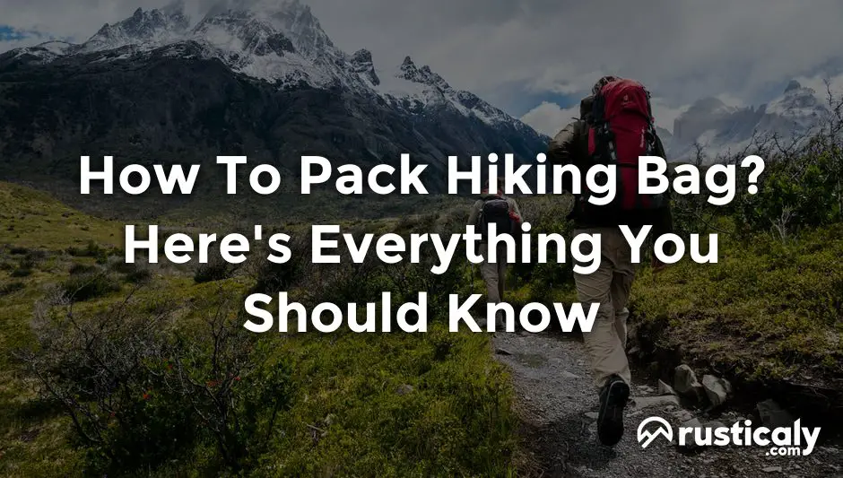 how to pack hiking bag