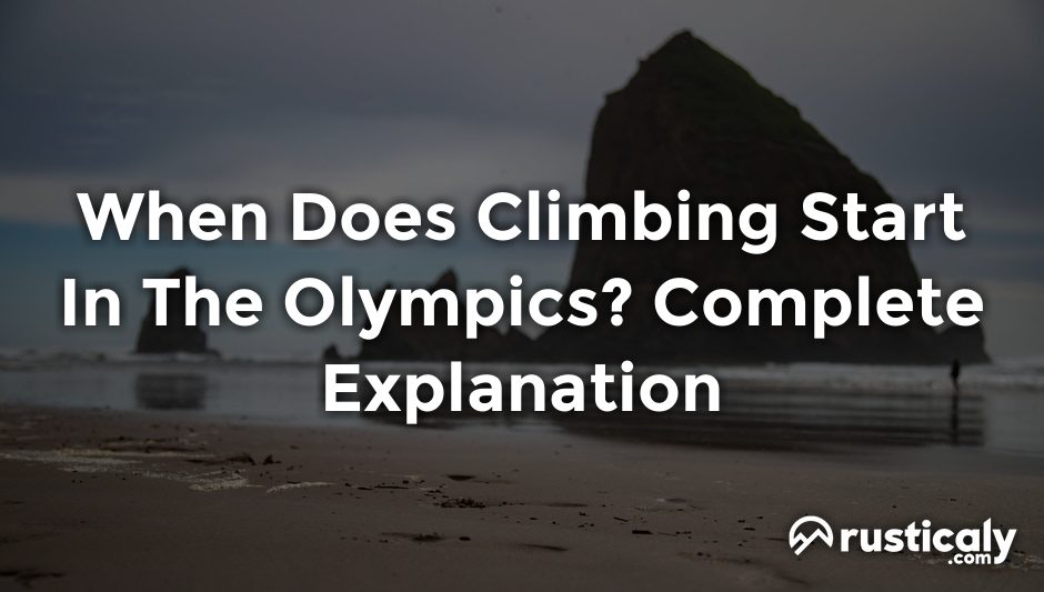 when does climbing start in the olympics