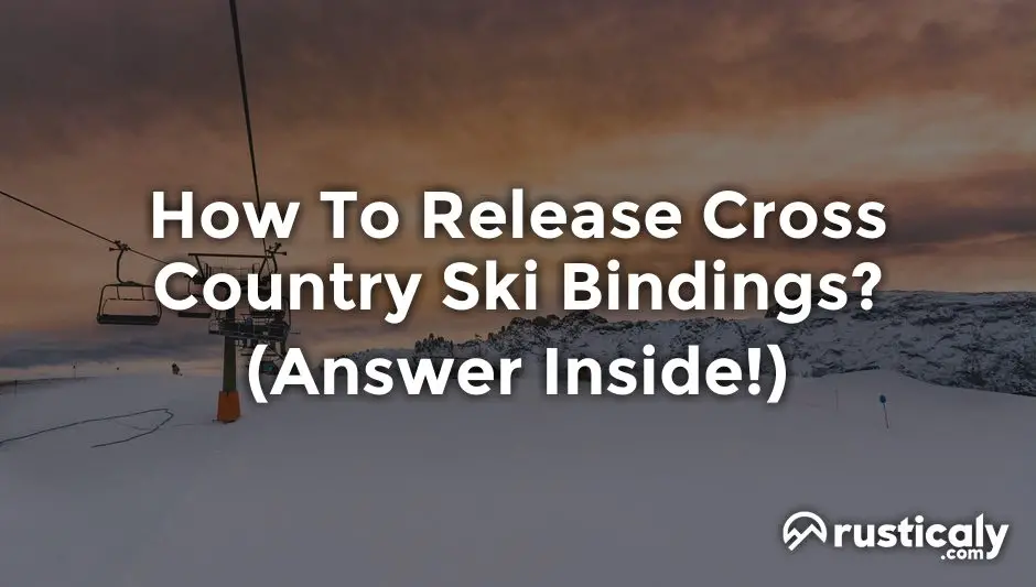 how to release cross country ski bindings