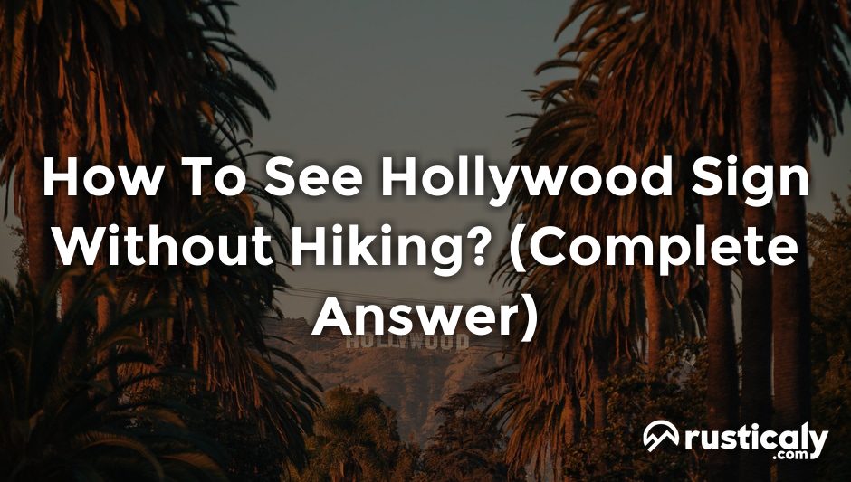 how to see hollywood sign without hiking