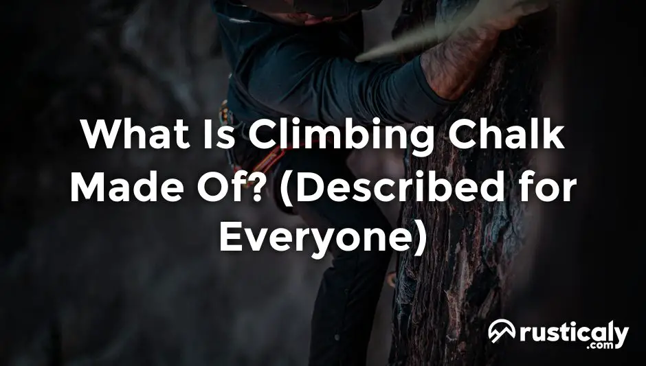what is climbing chalk made of
