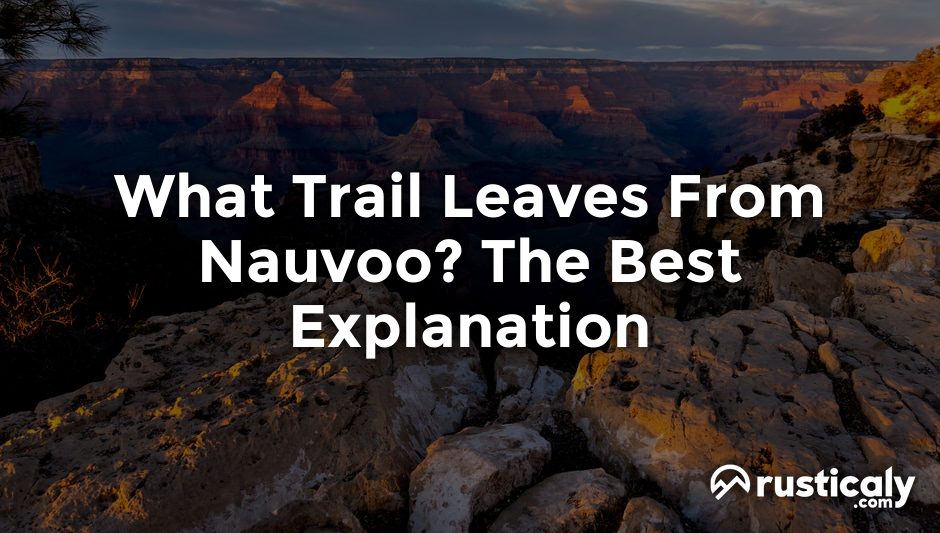 what trail leaves from nauvoo?