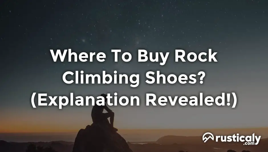 where to buy rock climbing shoes