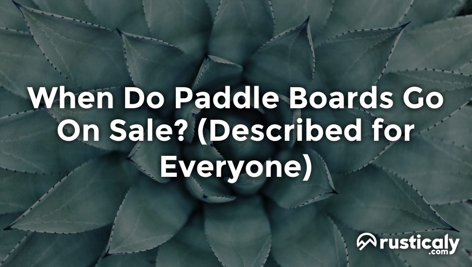 when do paddle boards go on sale