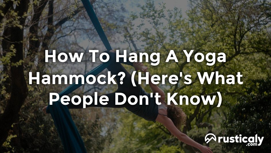 how to hang a yoga hammock