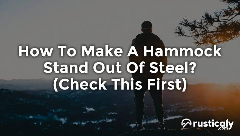 how to make a hammock stand out of steel
