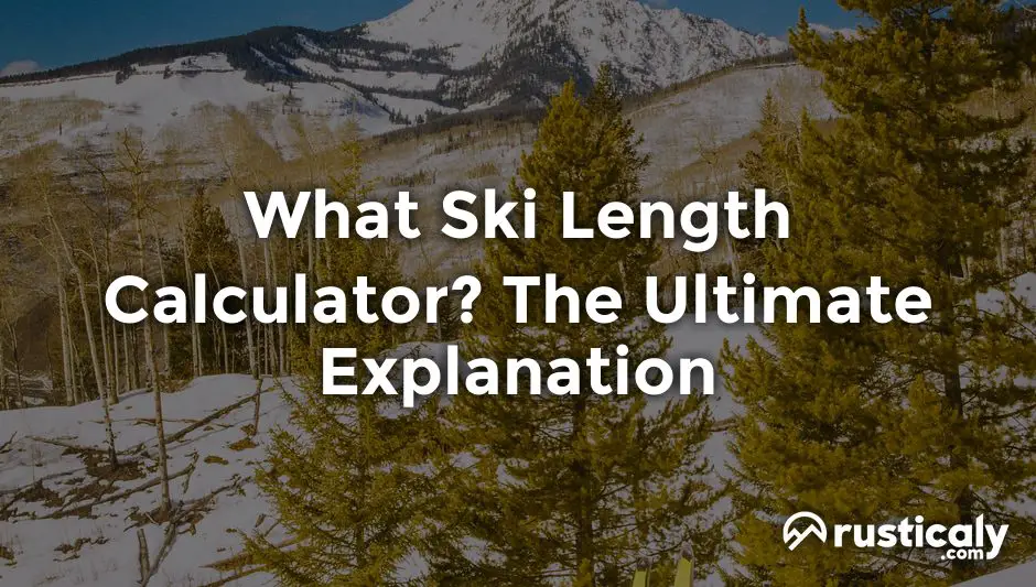 what ski length calculator