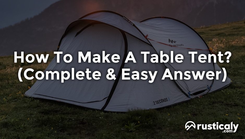 how to make a table tent