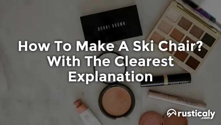 how to make a ski chair