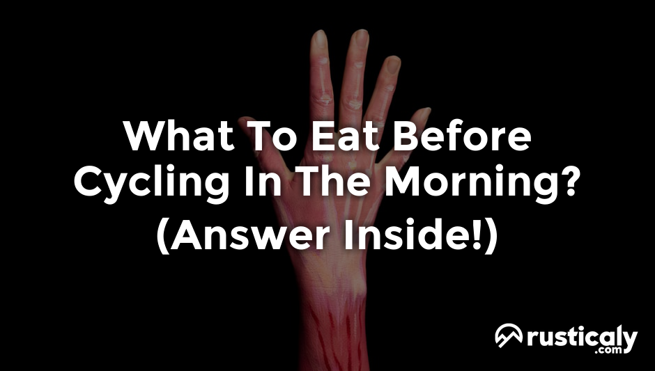 what to eat before cycling in the morning