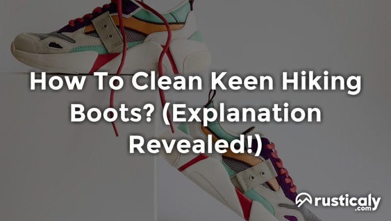 how to clean keen hiking boots