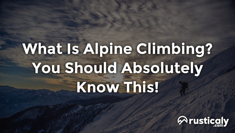 what is alpine climbing