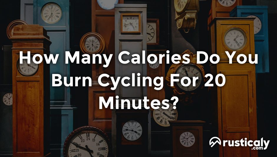 how many calories do you burn cycling for 20 minutes