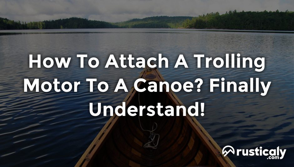 how to attach a trolling motor to a canoe