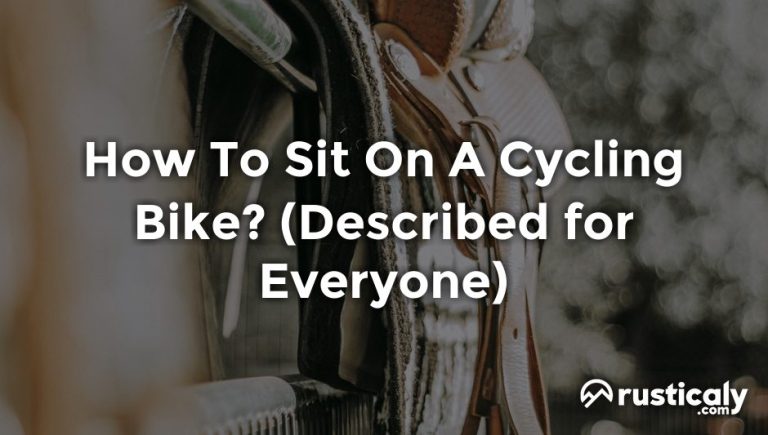 how to sit on a cycling bike