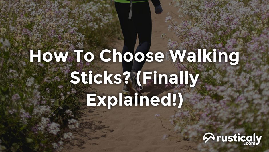 how to choose walking sticks