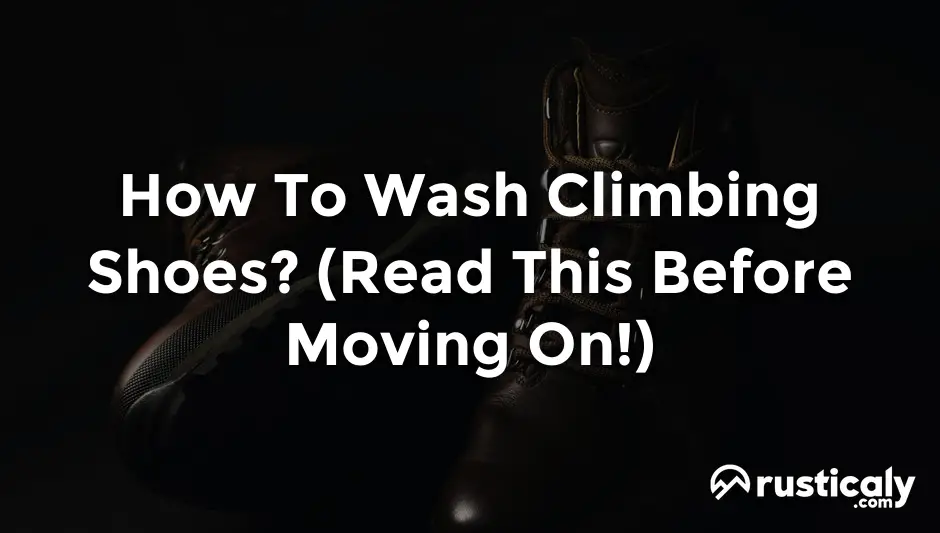 how to wash climbing shoes