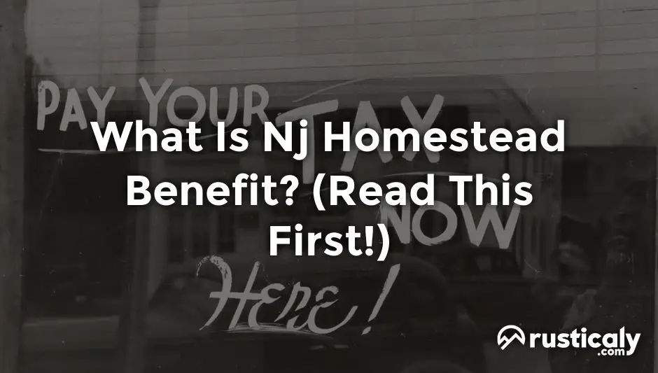 what is nj homestead benefit