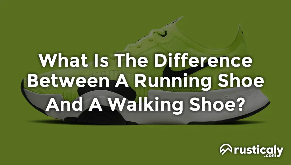 what is the difference between a running shoe and a walking shoe
