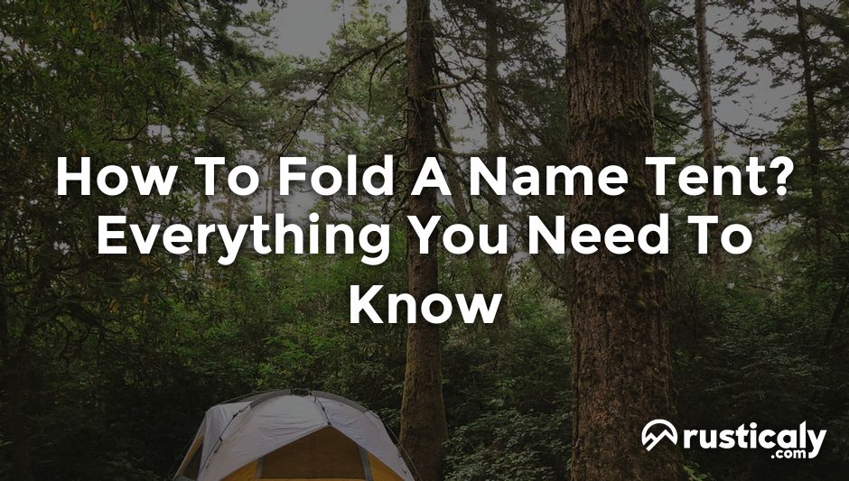 how to fold a name tent