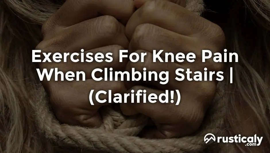 exercises for knee pain when climbing stairs