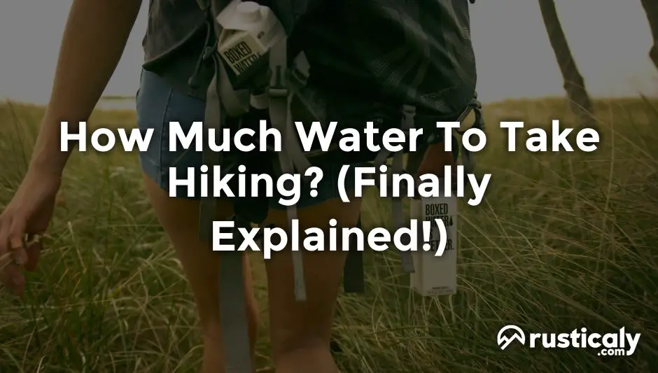 how much water to take hiking