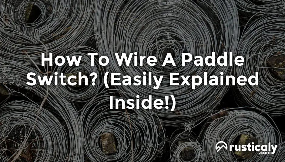how to wire a paddle switch