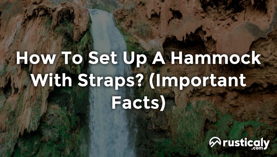 how to set up a hammock with straps