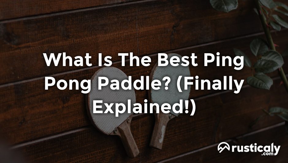 what is the best ping pong paddle