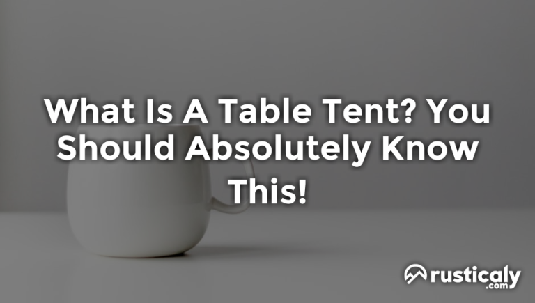 what is a table tent