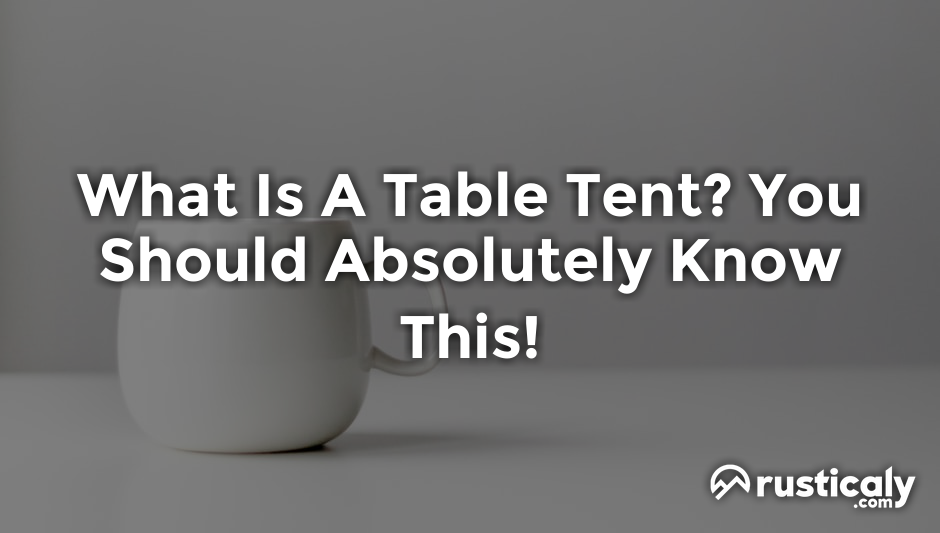 what is a table tent